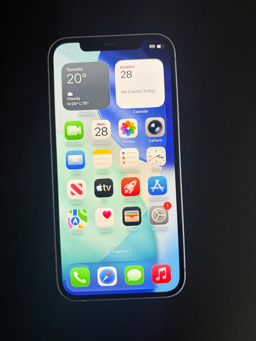iPhone 12 64GB Purple front home screen