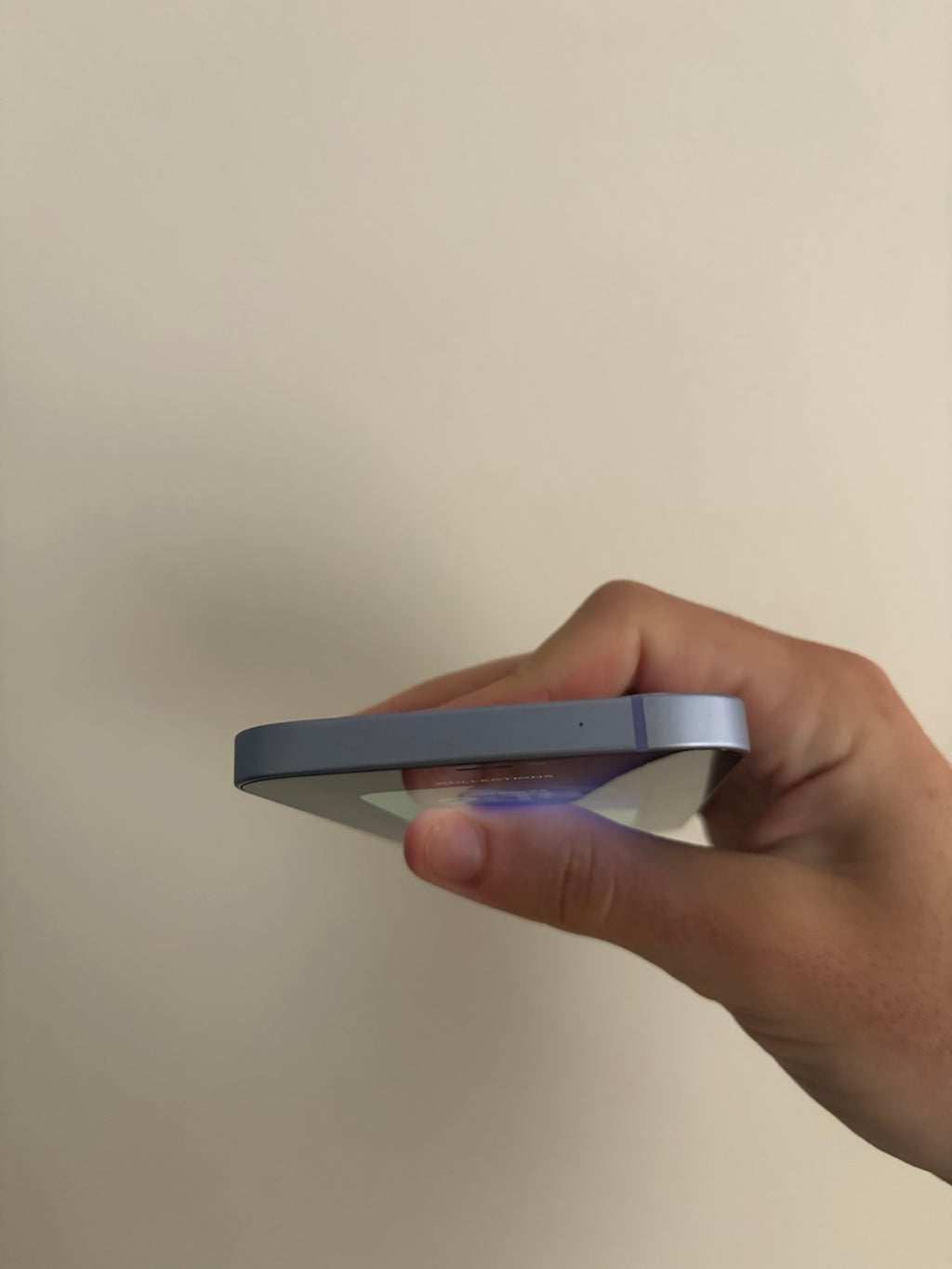 iPhone 12 64GB Purple top edge view