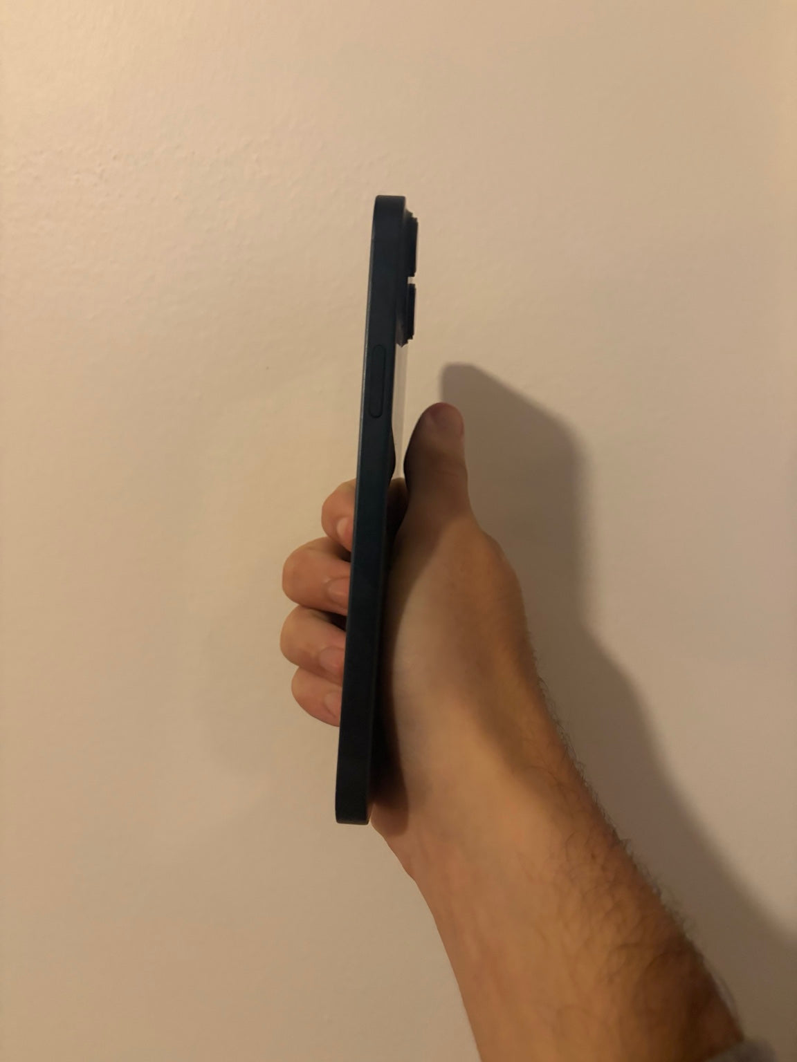 Side view of iPhone 14 Plus Midnight