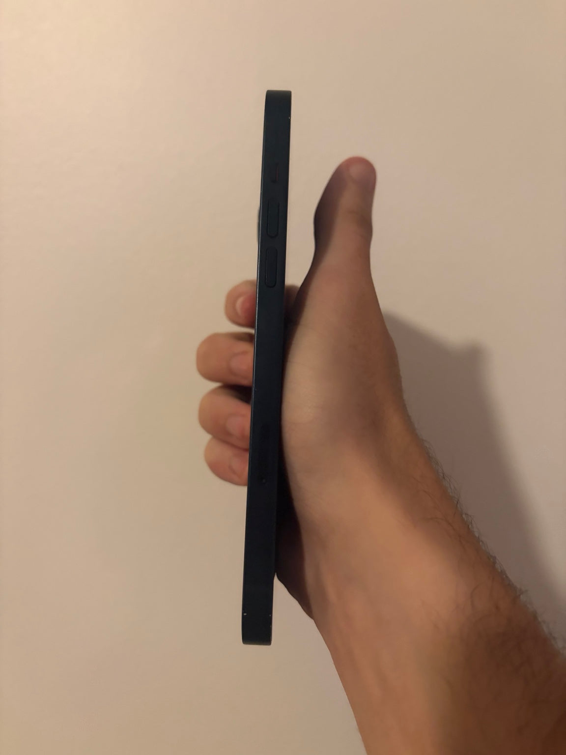Side view of iPhone 14 Plus Midnight