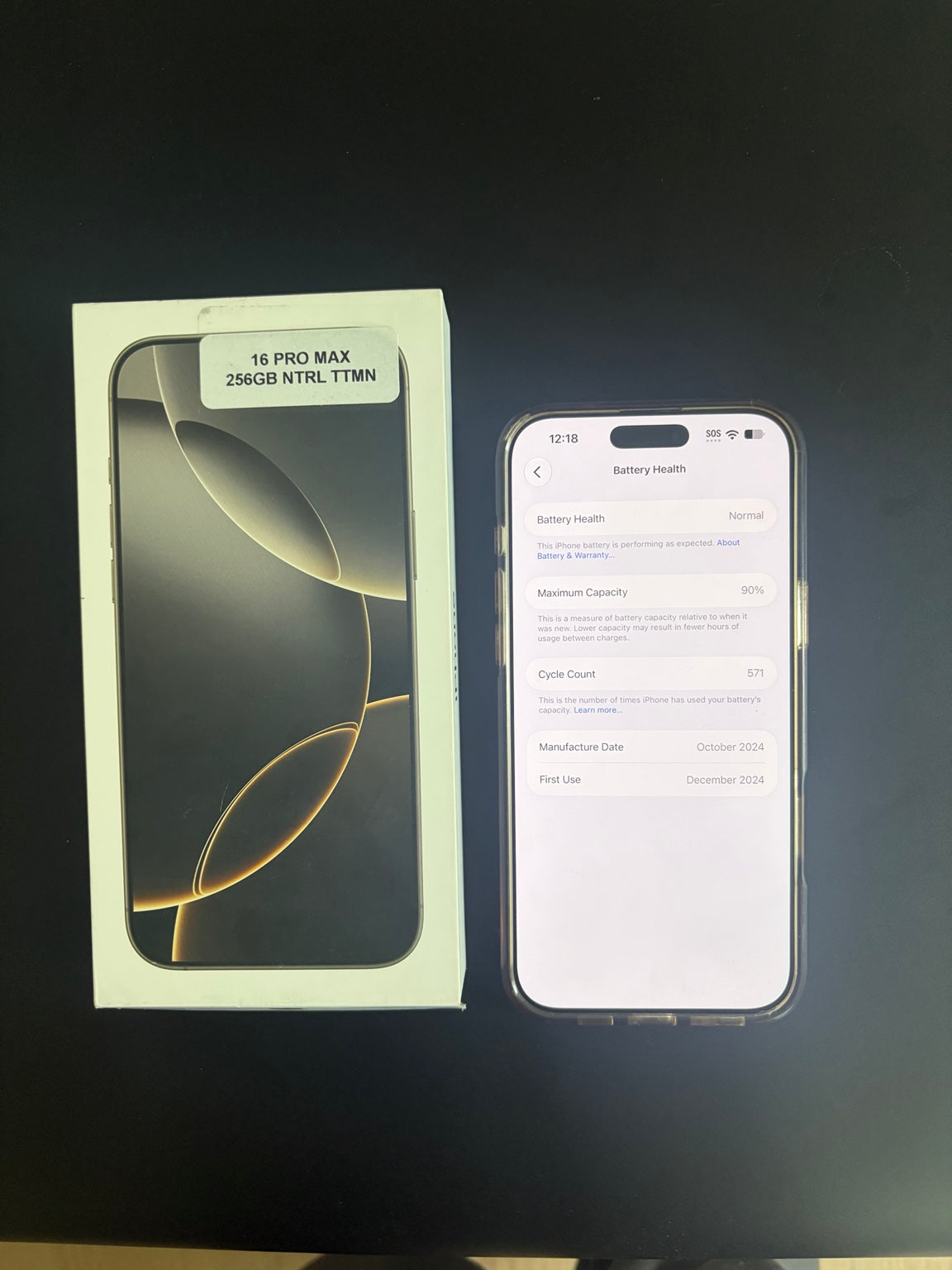 iPhone 16 Pro Max battery health 90 percent