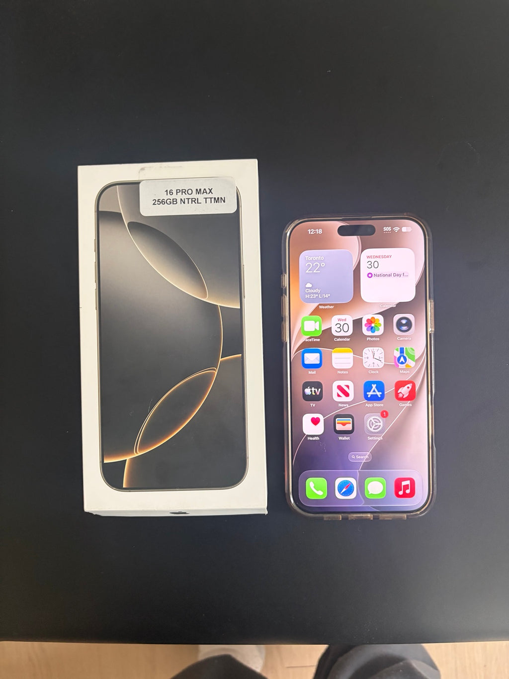 iPhone 16 Pro Max Natural Titanium with original box